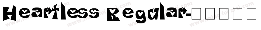 Heartless Regular字体转换